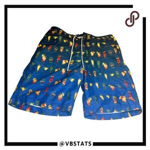 Tommy Bahama Men's Island Cocktails Mesh‎ Lined Board Shorts Multicolor Medium